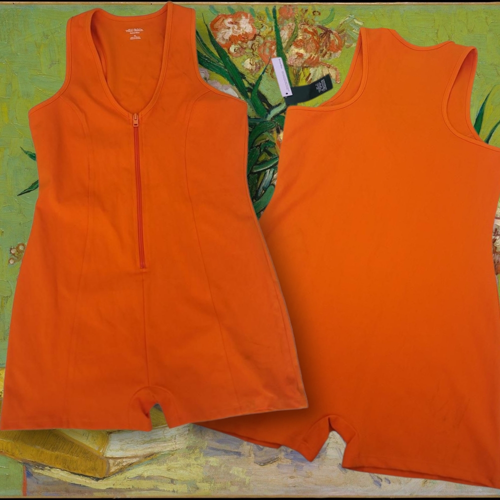 Wild Fable Orange Jumpsuit Romper